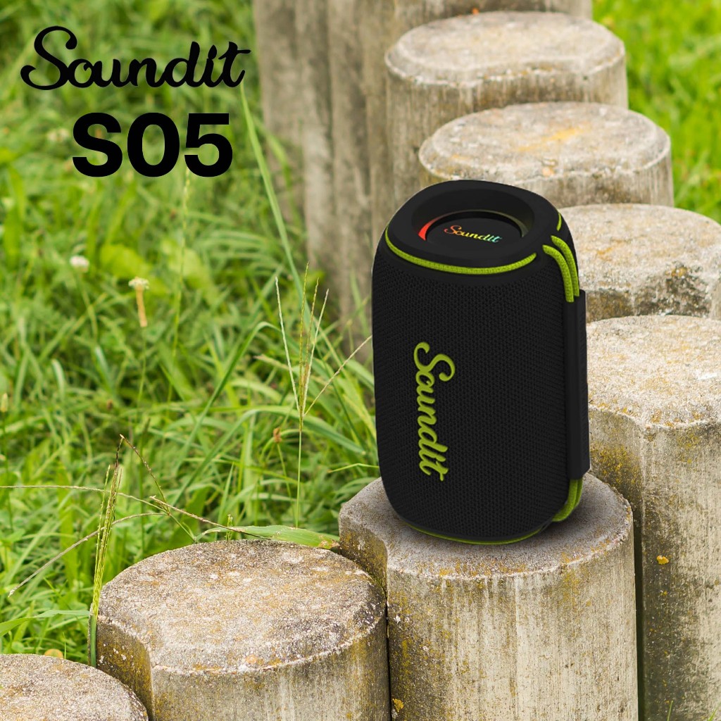 SOUNDIT S05 ลำโพงบลูทูธไร้สาย พร้อมระบบกันน้ำ สั่งการด้วยระบบดิจิตอล ปรับโหมด EQ การเชื่อมต่อ TWS