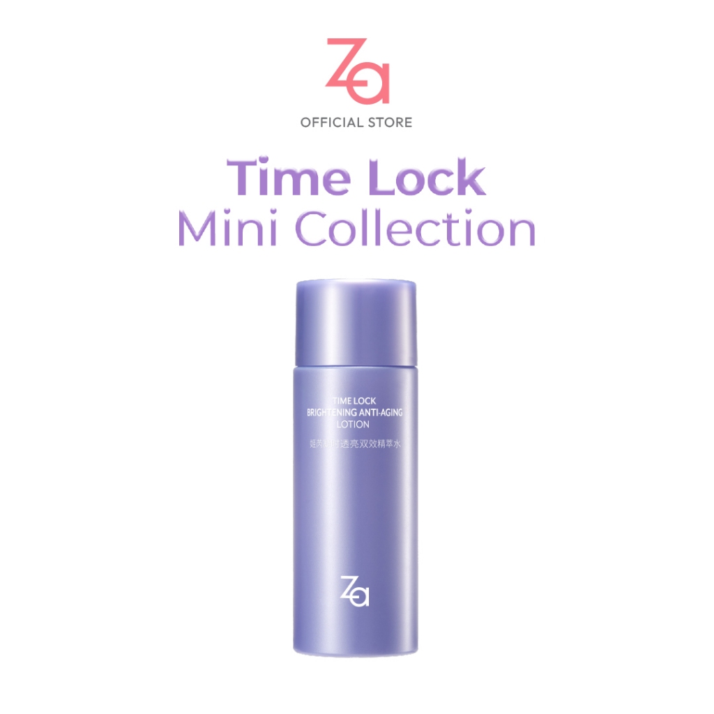 ZA น้ำตบเติมความชุ่มชื้นให้ผิวTime Lock Brightening Anti-Aging Lotion (30Ml.) ปรับสีผิวให้กระจ่างใส