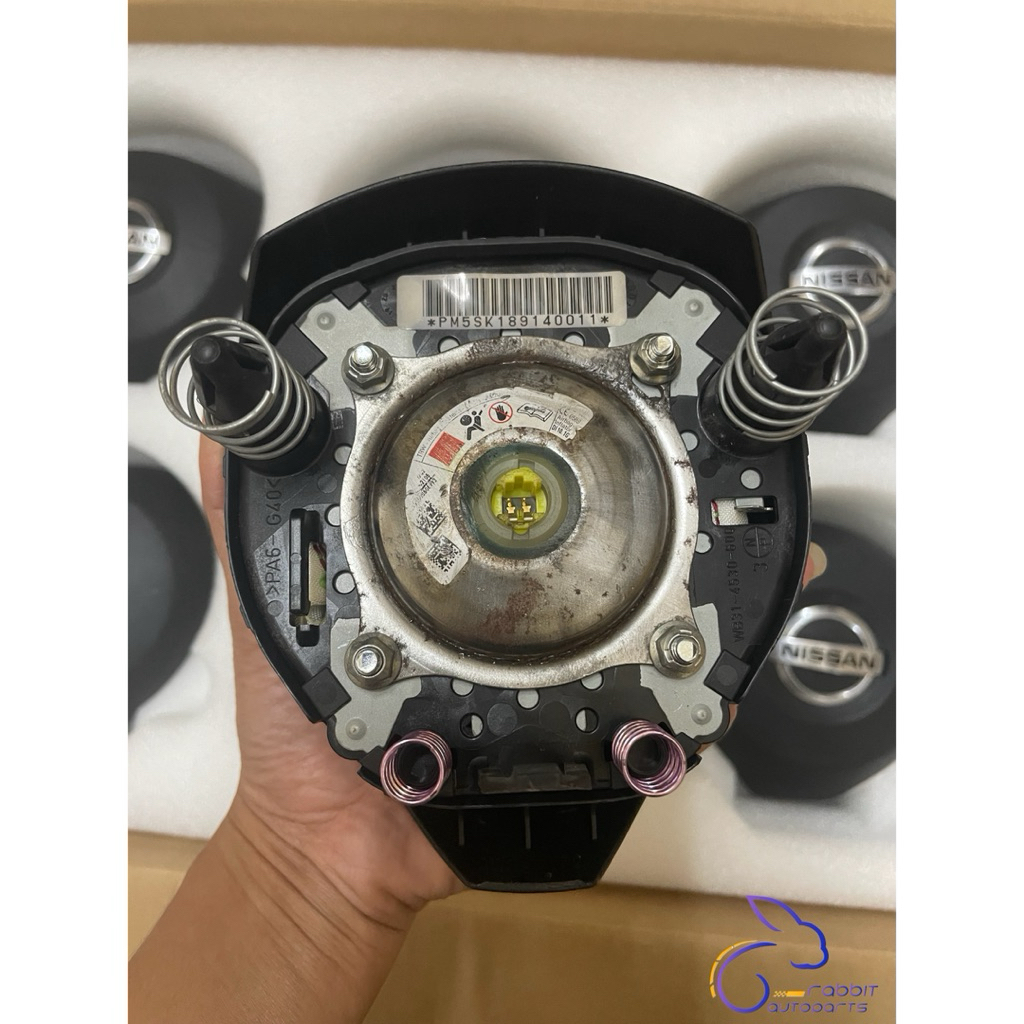 แอร์แบคพวงมาลัย Nissan Almera March Navara Note โลโก้สีเงิน ถุงลมนิรภัยตรงรุ่น - รูปที่ 2