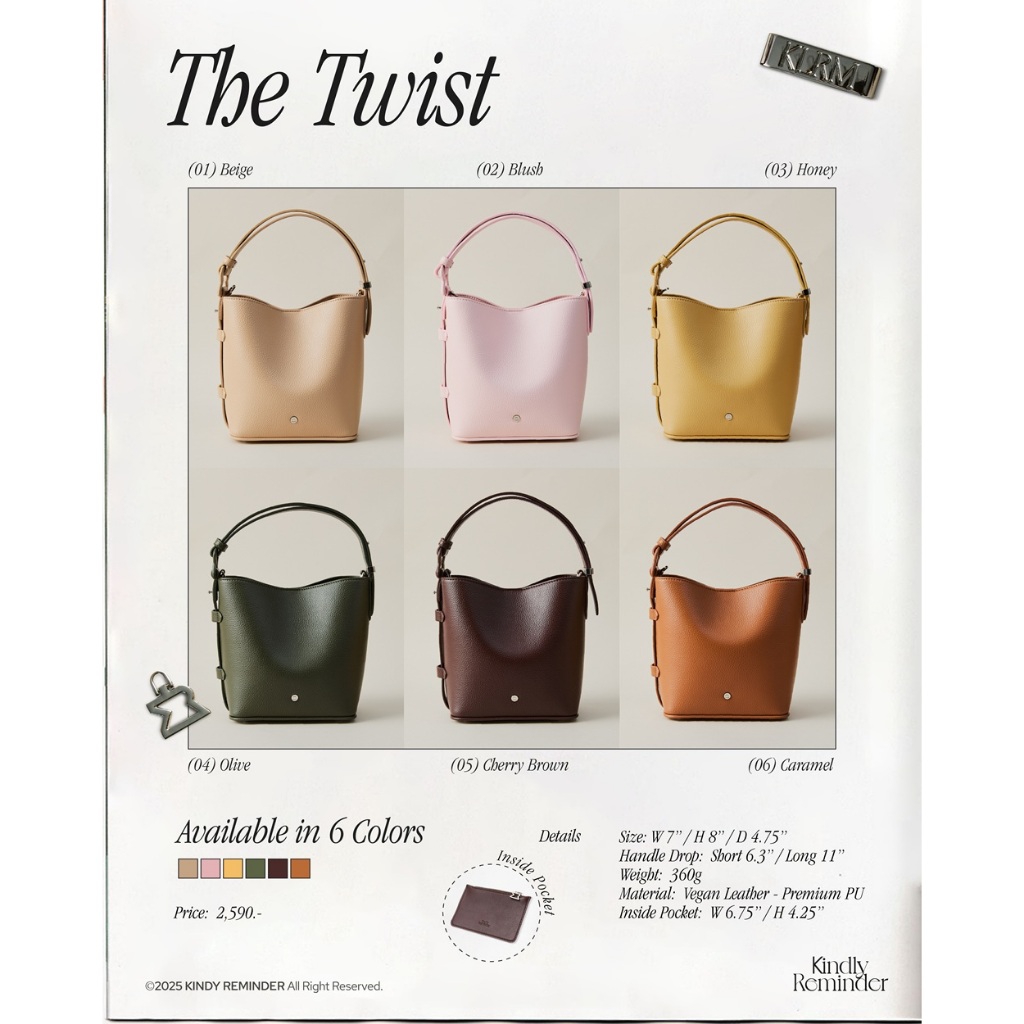 กระเป๋า แบรนด์ Kindly Reminder รุ่นใหม่ ! The Twist : One Bag 4 Styles
