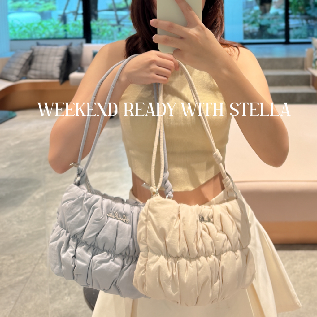 ANNE KOKKE Stella  กระเป๋าแฟชั่น สะพายไหล่  สำหรับผู้หญิง ดีไซน์ลูกคุณ สวย นุ่ม กระเป๋าสะพายข้าง