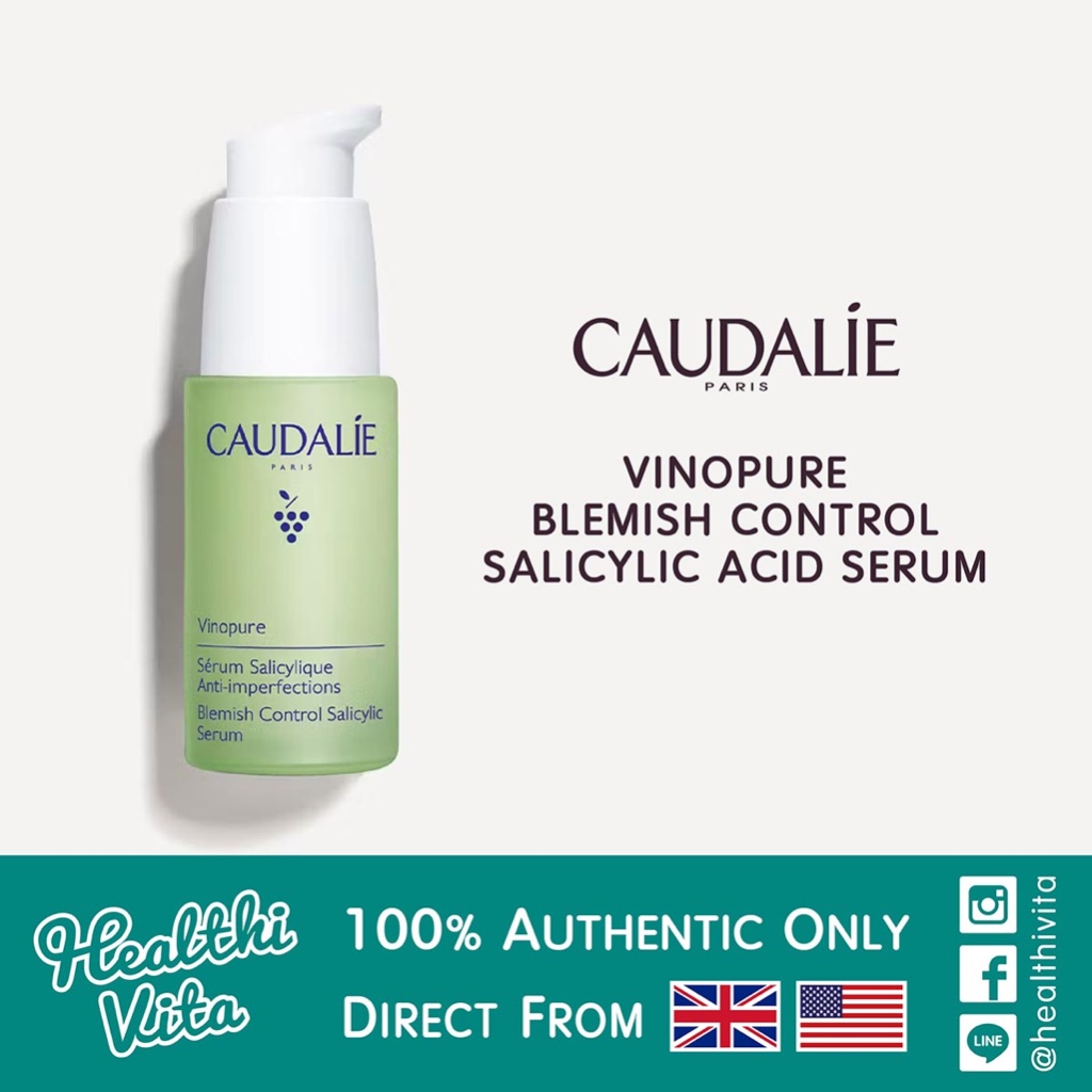 แพ็คเกจใหม่‼️ CAUDALIE VINOPURE Blemish Control Infusion Serum 30 มล.
