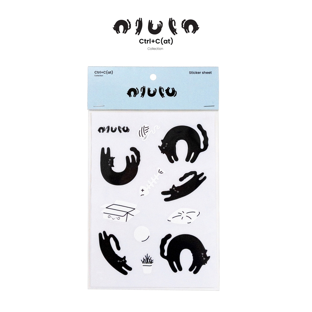 olulo Ctrl+C(at) – Cat Sticker A6 สติกเกอร์ PVC ขนาด A6