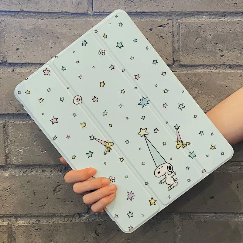 🚀จัดส่งจากกรุงเทพฯ🚀เคสipad Snoopy Air5 Gen11 Pro11 Air7 11 Gen12 Air8 11 เคสไอแพด Gen6/5 9.7 Mini7/6