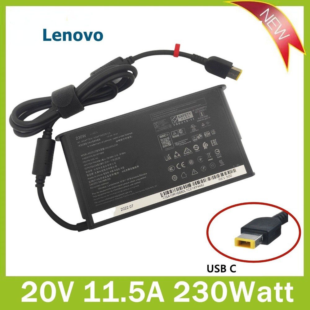 ⚡️ นำไปใช้ Lenovo ไฟ 230W 20v 11.5a หัว USB Legion 5 17IMH05H สายชาร์จ อะแดปเตอร์ โน๊ตบุ๊ค Notebook Adapter
