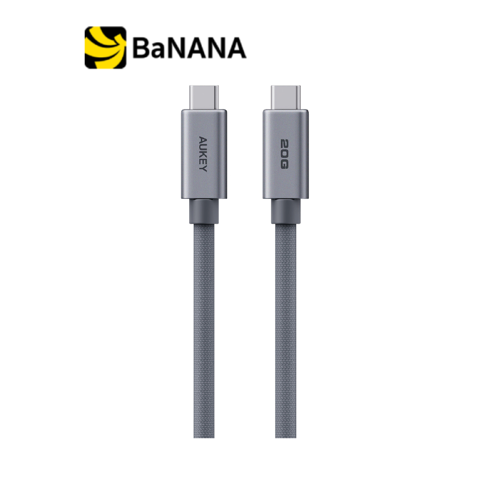 สายชาร์จ AUKEY USB-C to USB-C 240W Gray by Banana IT