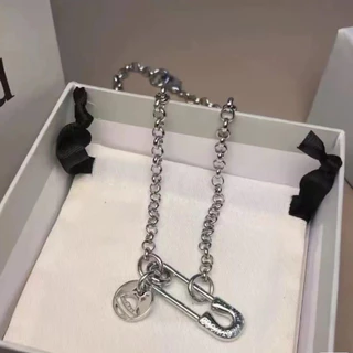 【Vivienne Westwood 】100% สินค้าแท้🚀[ส่งจากท้องถิ่น จัดส่งฟรี]💎จิวเงินแท้ Imo จี้เงินแท้ 100%💎 กล่องของขวัญ ❤️