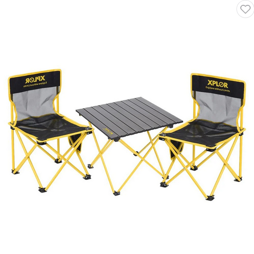 ชุดสนามแคมป์ปิ้ง 2 ที่นั่ง SPRING XPLOR สีดำ/เหลือง
