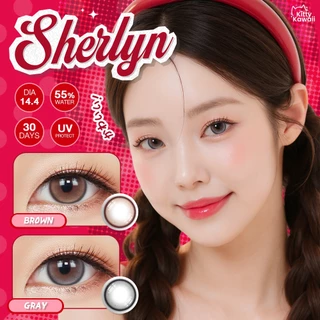 [ขายดี] Kitty Kawaii Contact Lens : Sherlyn Brown (Blister pack) - คอนแทคเลนส์รายเดือน