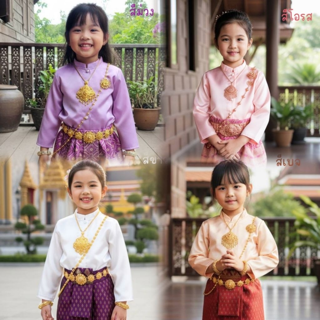 เสื้อจิตรลดา เสื้อผ้าไทยเด็ก  (เฉพาะเสื้อ)