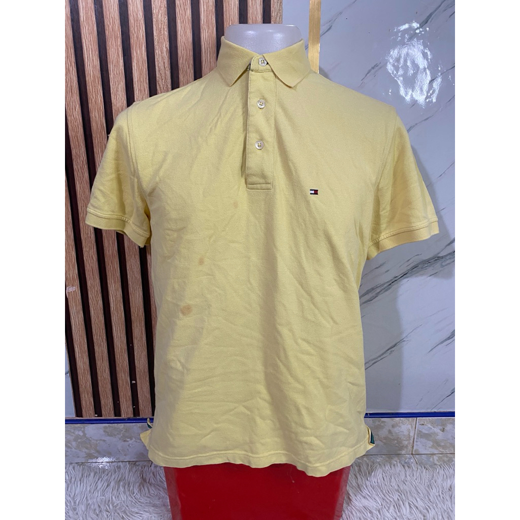 เสื้อโปโลแขนสั้นยี่ห้อTOMMY HILFIGER มือสองกระสอบนำเข้า