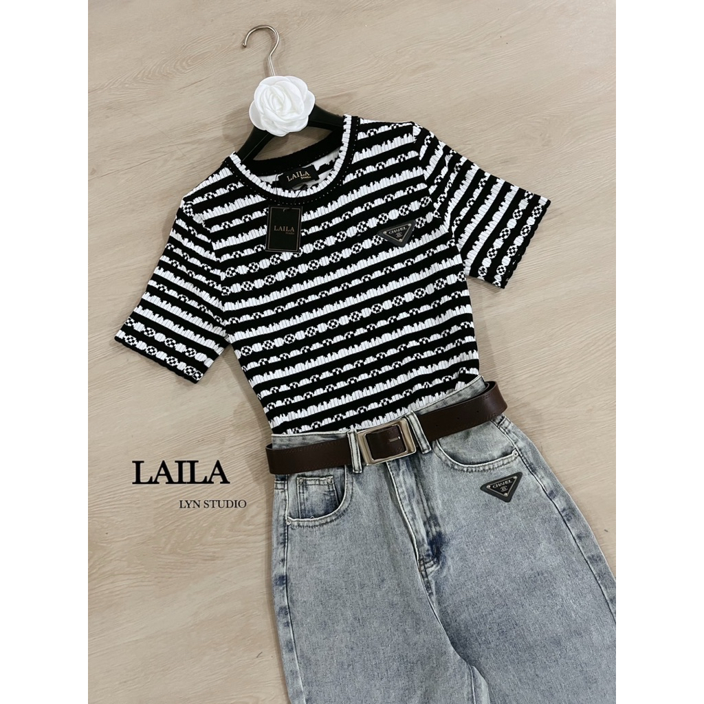 setเสื้อไหมพรมกับกางเกงยีนส์ ชุดไปเที่ยว Laila ราคา ถูกที่สุด ดีลบีเคเค แกลเลอรีภาพที่ 6