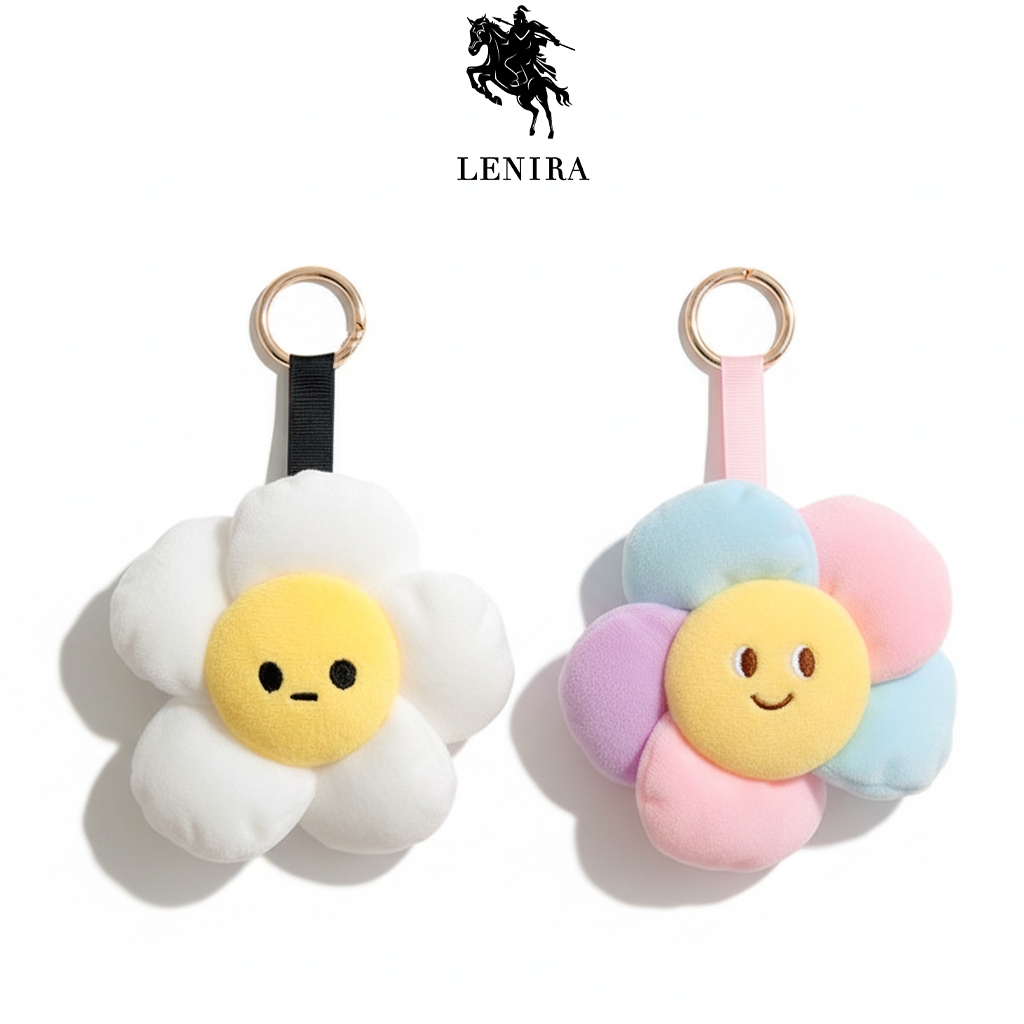 Lenira(B1993) พร้อมส่ง พวงกุญแจดอกไม้สุดเวอร์วัง จี้ตุ๊กตา