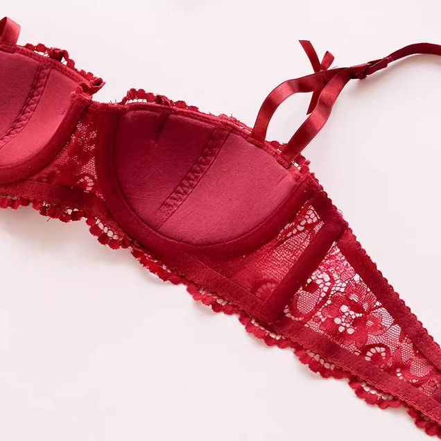 ❤️❤️เสื้อชั้นในผู้หญิง ทรงซอฟต์คัพ มีโครงเมมโมรี่ ยกกระชับและดันทรง รักษารูปทรงหน้าอก รองรับดี ทรงลูกไม้ เซ็กซี่ เย้ายวน - รูปที่ 4