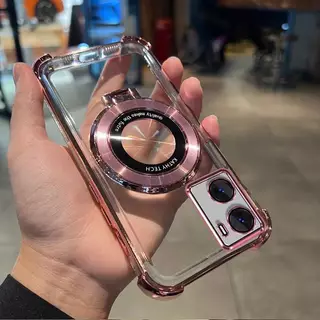 ส่งด่วน เคสใสขอบสี สำหรับ OPPO A57 A77S A5S A7 A12 F9 A54 A15 A15S กระกันแทก4มุม ตั้งได้ ขอบสี หรูหรา E2