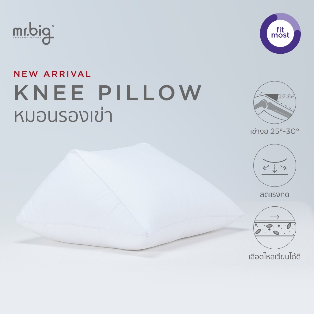 mr.big Knee Pillow หมอนรองเข่า สบายเข่าทั้งในท่านั่งและนอน
