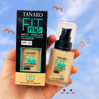 0479 รองพื้น TANAKO FIT ME 30ml รองพื้นเนื้อแมท ปกปิดบางเบา เบลอรอยจุดด่างดำ ขวดเดียวครบจบ