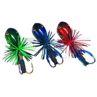 FW กบไม้ส่าย กบส่าย งาน หมายข้างทาง RACING FROG ขนาด 3.5 ซม. น้ำหนัก 9 กรัม เหยื่อ งานไม้ แบดคิล ตัวเบ็ด