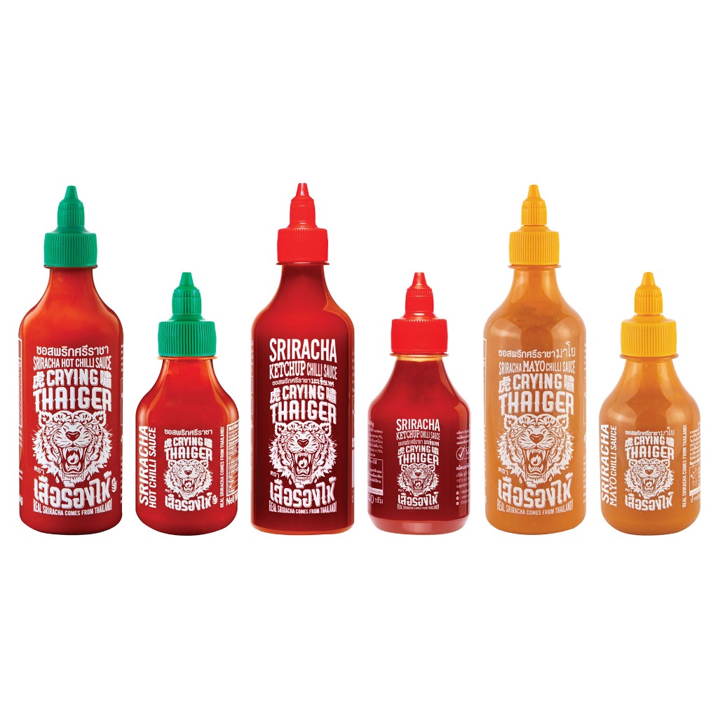 Crying Thaiger Sriracha/Mayo/Ketchup Chilli Sauce ซอสศรีราชาไครอิ้งไทเกอร์ มายองเนส เผ็ดอร่อย ของแท้