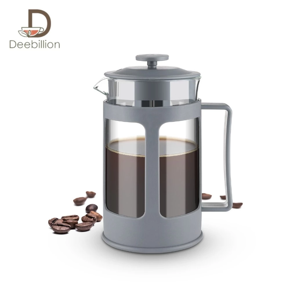 เหยือกชงกาแฟ ที่ชงกาแฟแบบกด French Press ขนาด 350ml/600ml กาชงกาแฟสด เหยือกชงกาแฟ สไตล์นอร์ดิก ทนความร้อน Deebillion