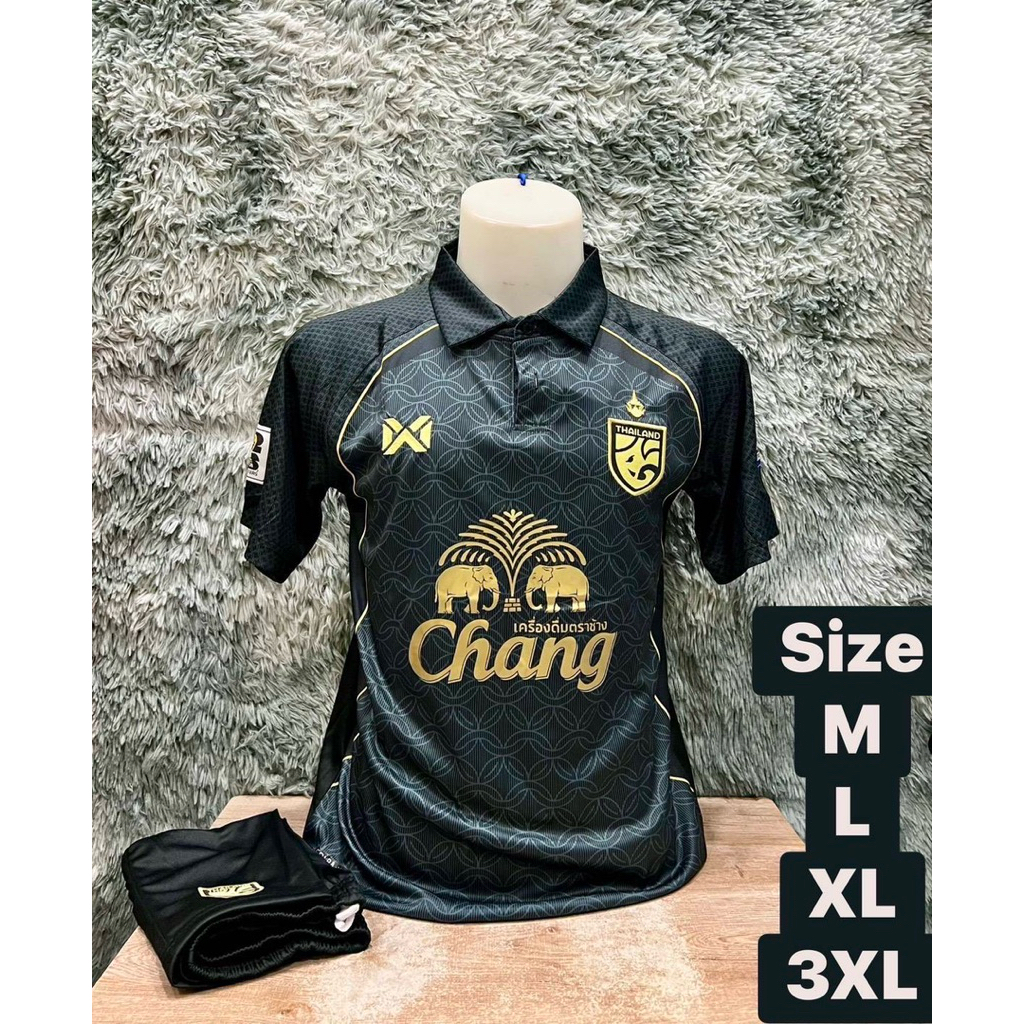 เสื้อคอปก เสื้อบอล ผ้าพิมพ์ลาย งานเรเซอร์ ( เสื้อพร้อมกางเกง ) Limited SS01 M L XL 3XLทั้งชายและหญิงใส่ได้