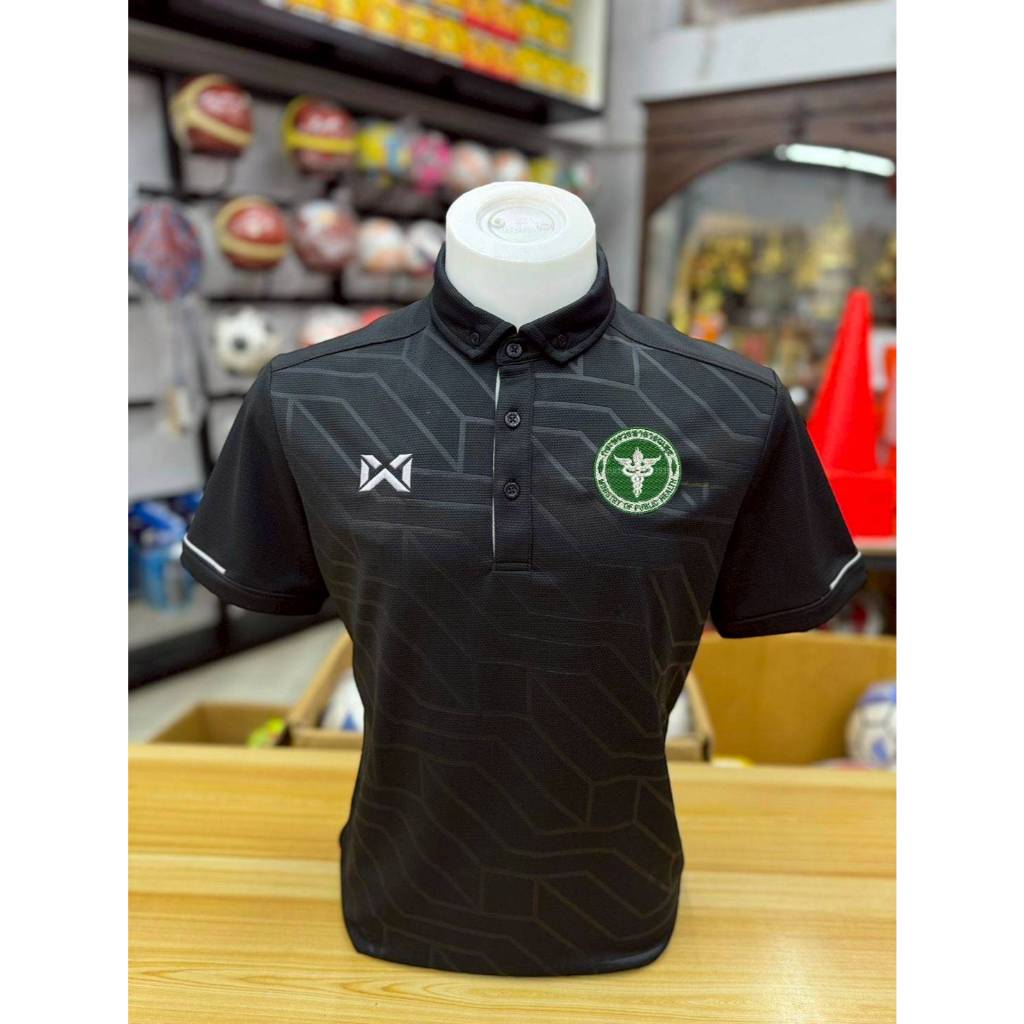 เสื้อดำตราสาธารณสุจ Warrixของแท้vividusใส่เย็นระบายอากาศดี ตัวTOP