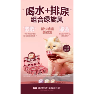 (ยกกล่อง) Furry Tail - Berry Lava Core Can อาหารเปียกแมวลาวาไส้ไหล 260g (65g× 4กระป๋อง) พร้อมส่งจากไทย