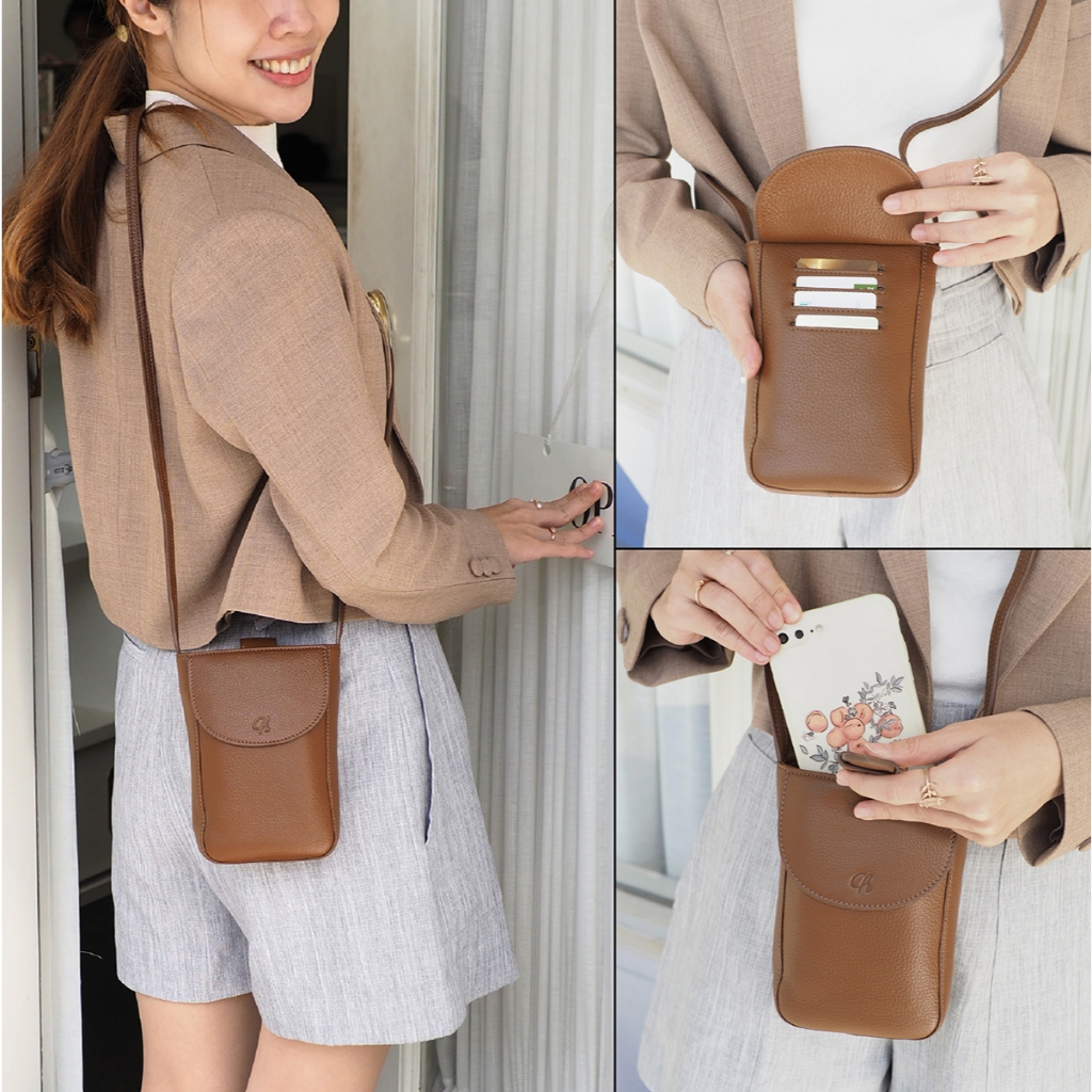 2026 กระเป๋าสะพายแบบพกพาสไตล์ใหม่ All-Match Toast หนังวัวแท้ Soft Bag-Light Cute Charin Bag20260822