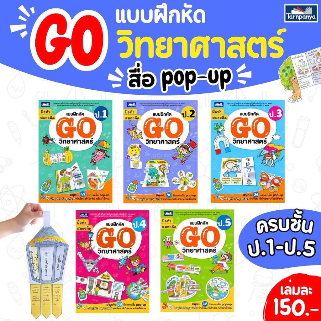 สื่อ pop-up GO วิทยาศาสตร์ ป.1-ป.5