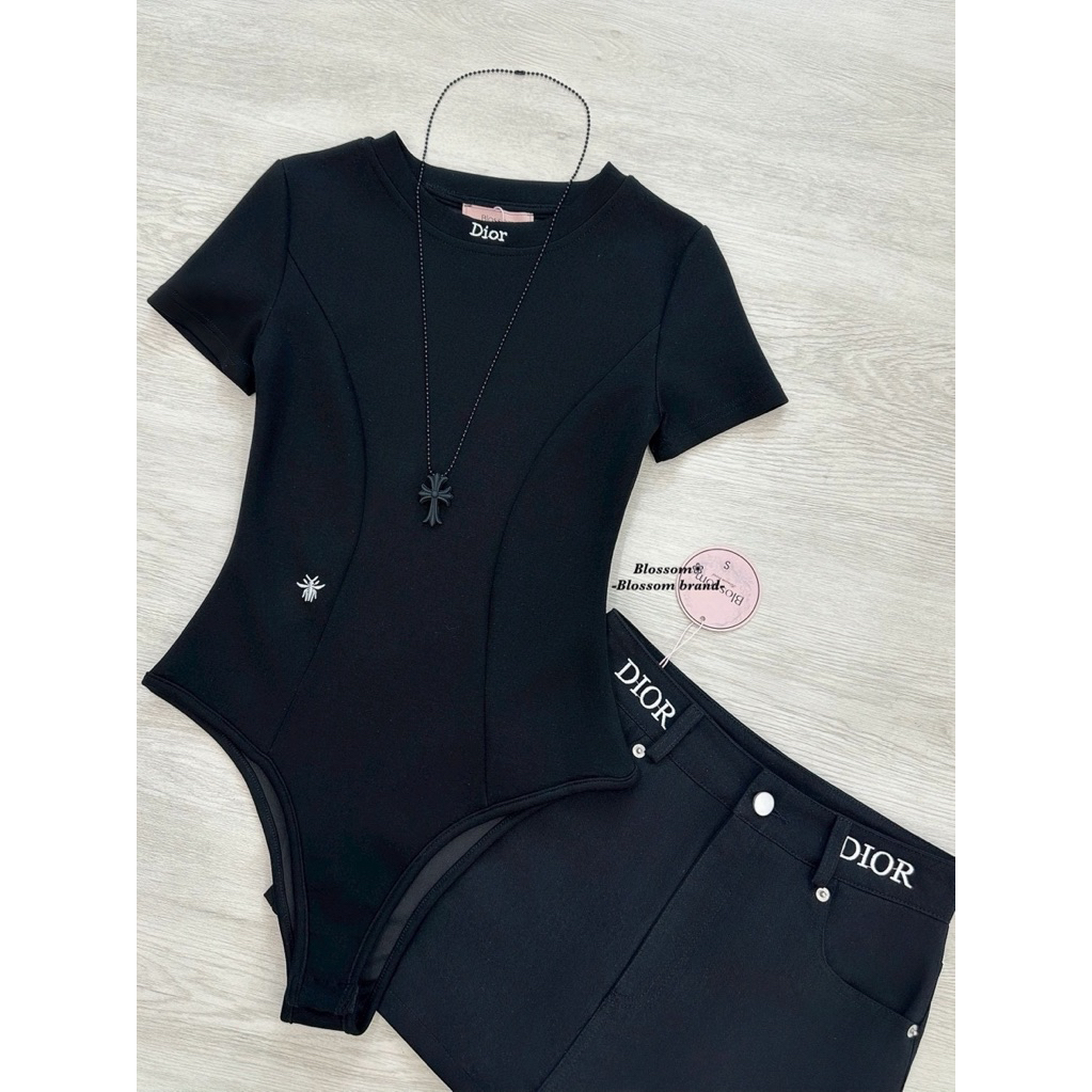 ชุดset3ชิ้น (Body suit + กระโปรงสั้น+สร้อยคอ) Blossom - รูปที่ 2