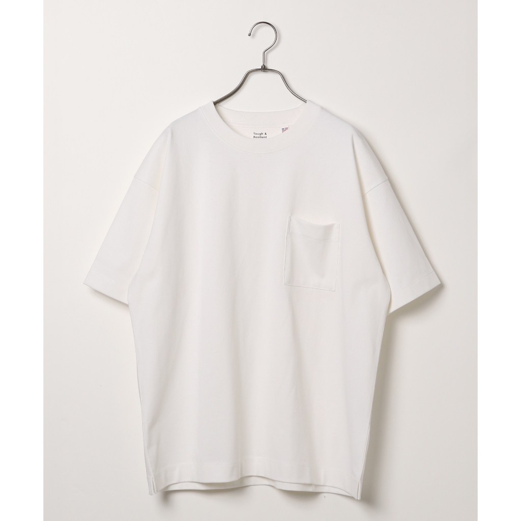 GLOBAL WORK เสื้อยืดผ้าคอตตอน มีกระเป๋าหน้าอก แห้งเร็ว USA Cotton Pocket T-shirt