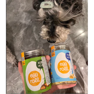 [Natural Core] Egg Roll ขนมสุนัขเกาหลี สูตรไข่แดงแท้ โปรตีนสูง ย่อยง่าย มี 2 รส เนื้อวัว / ชีส 150g