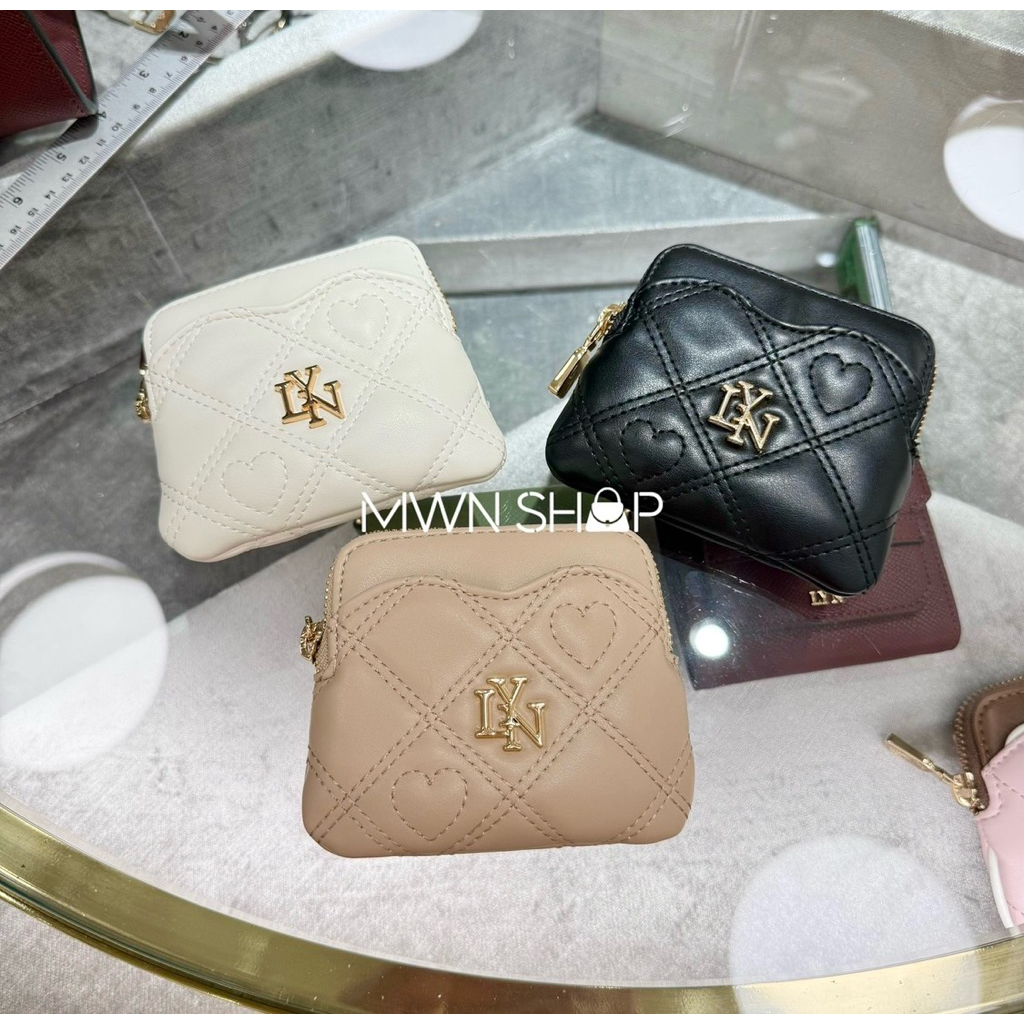 Lyn กระเป๋า มีโค้ดลด30% kyoko กระเป๋าใส่บัตร เหรียญ แบงพับ ของแท้จากชอป
