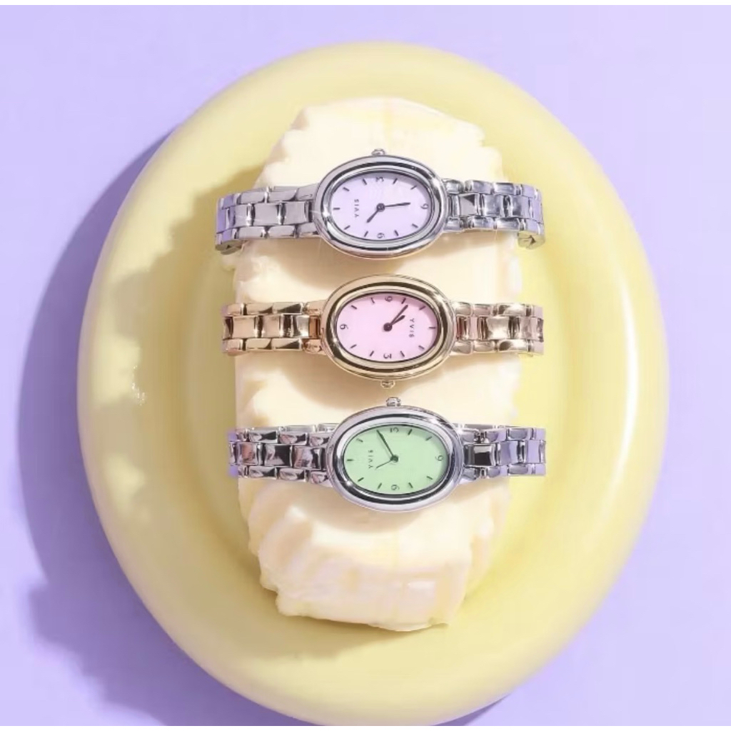 (พร้อมส่ง📌) นาฬิกา YVIS Timepiece  watch (Stainless Steel) สี Lilac 💟💟💟 (Limited color)