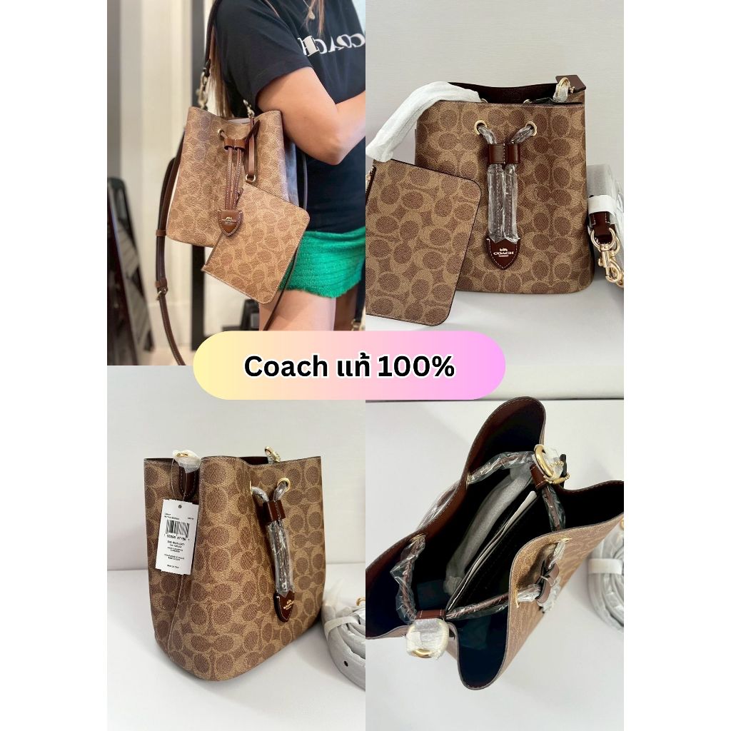 พร้อมส่งในไทย COACH  ROWAN BUCKET