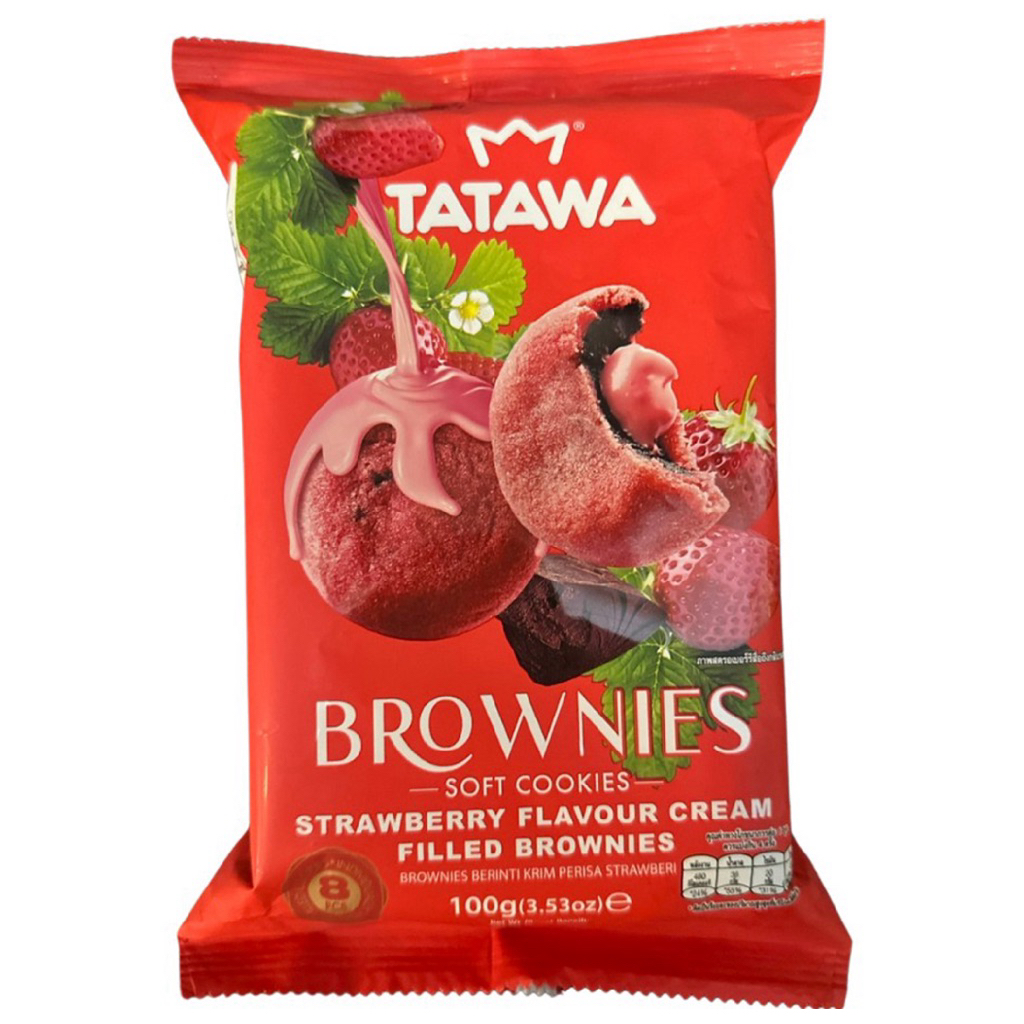 Tatawa Brownie soft Cookies Matcha Cream/Strawberry Cream/Cookies Strawberry/Cappuchino/Chocchips Ra