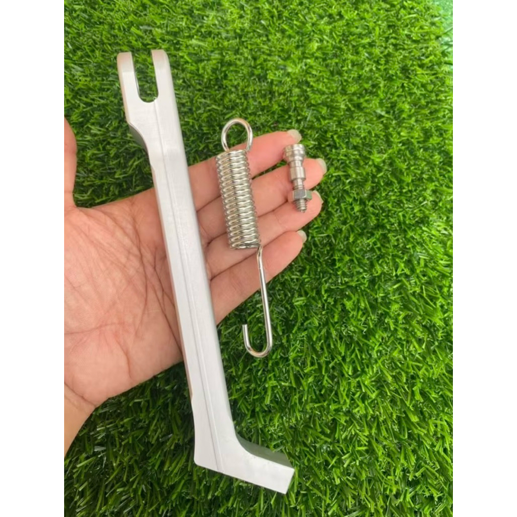 ขาตั้งมิเนียมแท้ SR งานฟอส ขาตั้งเดี่ยวแต่ง พร้อมสปริง ใส่เวฟได้ทุกรุ่น Honda ขาตั้งข้างใส่เวฟ - รูปที่ 4