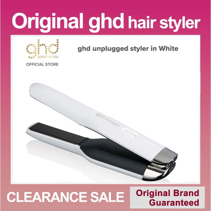 Ghd Unplugged Styler in White - Hair Stylers (Black) Cordless- เครื่องหนีบผมแบบพกพา