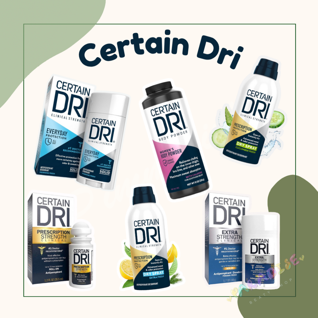 (พร้อมส่ง) Certain Dri Day/Night Roll-on, Solid / Dry Spray โรลออลระงับกลิ่นกาย ระงับเหงื่อ ‼️