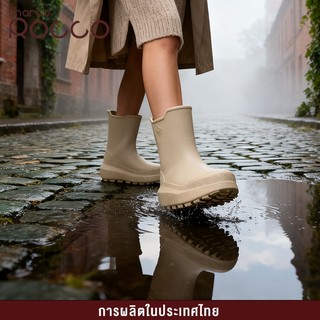 Marco Rocco รองเท้าบูทแฟชั่นผู้หญิง EVA รองเท้าฝน กันฝน กันน้ำ กันลื่น น้ำหนักเบา พื้นนุ่ม MR8024