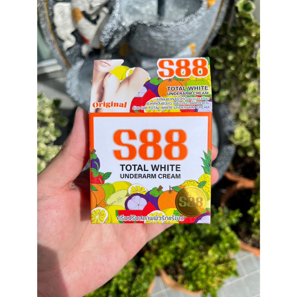 S88 ครีมปรับสภาพผิวใต้วงแขนโทเกิลไวท์ อันเดอร์อาร์ม Total White Underarm Cream 88 35g.ครีมทารักแร้