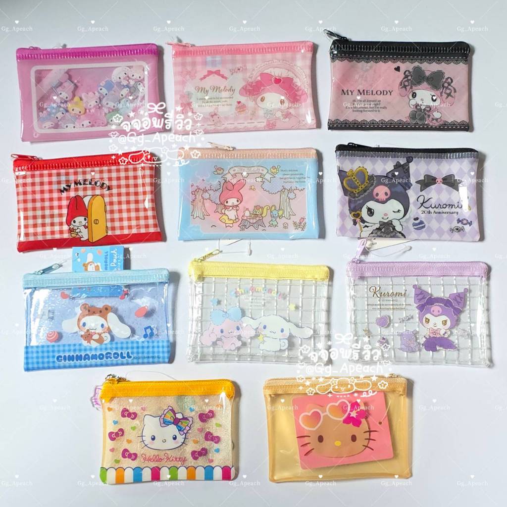 กระเป๋าใส่เหรียญ sanrio ของแท้จากญี่ปุ่น กระเป๋าตัง My melody kuromi kitty