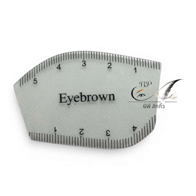 ไม้บรรทัดวัดคิ้วพลาสติก Eyebrown วาดทรงคิ้ว แบบพลาสติกใส ราคาต่อชิ้น