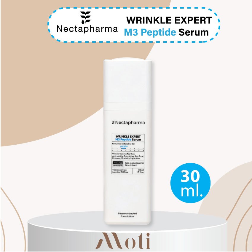 Nectapharma WRINKLE EXPERT M3 Peptide Serum 30ml เซรั่มลดริ้วรอย ด้วยเปปไทด์กลไกคล้ายโบ เปปโบ