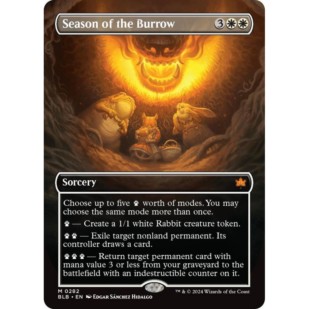 MTG : Season of the Burrow (Borderless) - Bloomburrow (BLB) Bloomburrow