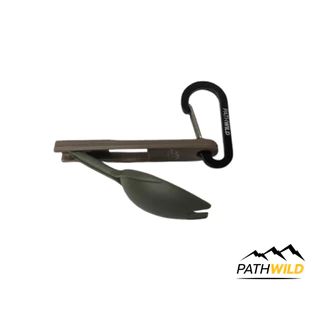 Pathwild Carabiner คาราไบเนอร์ขนาดเล็ก สีดำ สำหรับคล้องพวงกุญแจ ขวดน้ำ แขวนของเล็กๆน้อยๆ น้ำหนักเบา