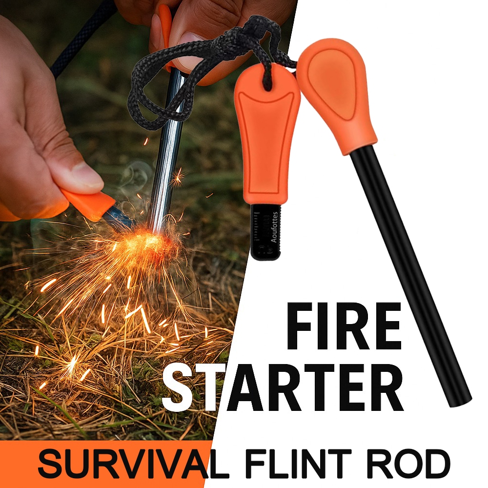 แท่งจุดไฟแมกนีเซียม แท่งจุดไฟฉุกเฉิน Survival Flint Rod รุ่น STF-710