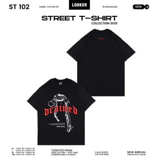 LOOKER - เสื้อยืดสกรีน (สีดำ)V.1 M/L/XL/XXL