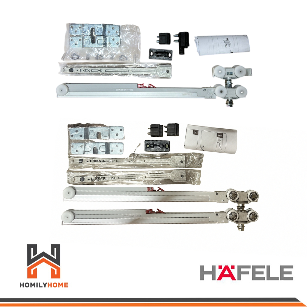 HAFELE ล้อบานเลื่อน Soft close 1 ด้าน 499.72.084 2 ด้าน 499.72.085 บานเลื่อน