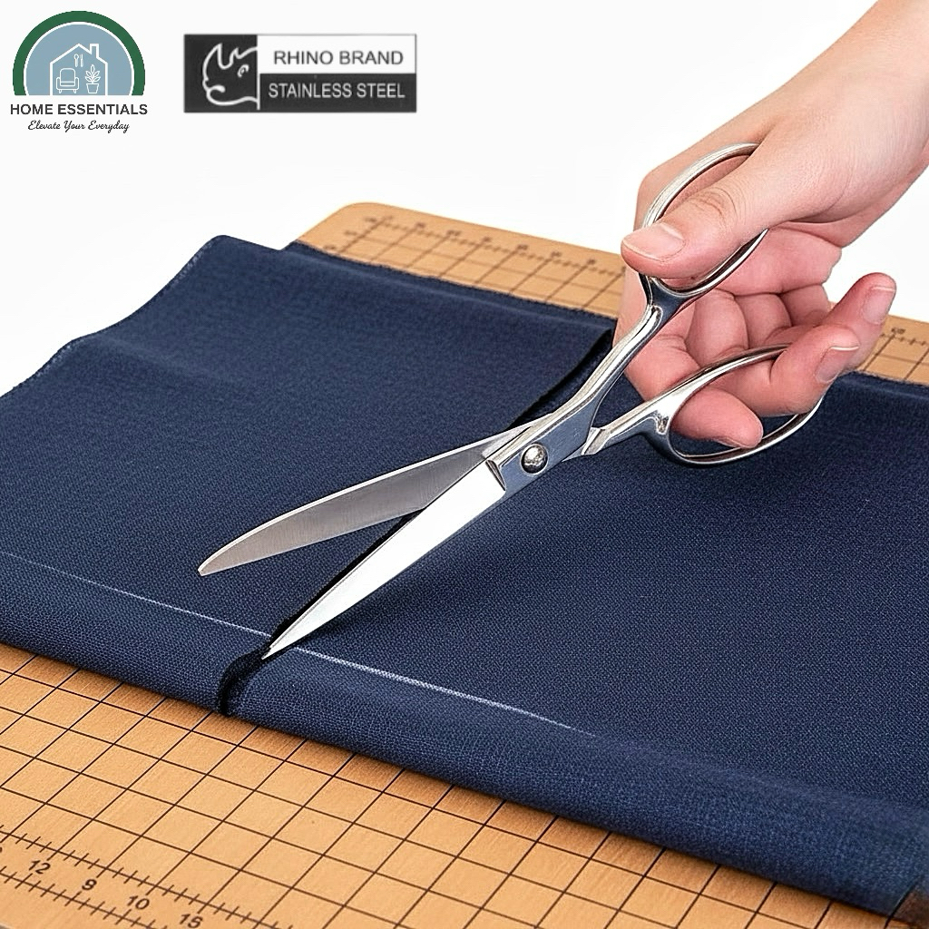 RHINO BRAND กรรไกรตัดผ้า 8 นิ้ว Rhino 815 สแตนเลสแท้ STAINLESS STEEL RHINO BRAND